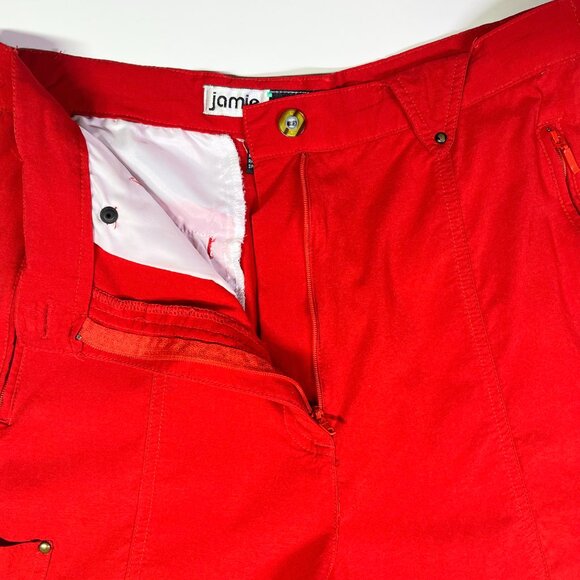 Jamie Sadock Size 12 Red High-Waisted Golf Shorts - Picture 4 of 11
